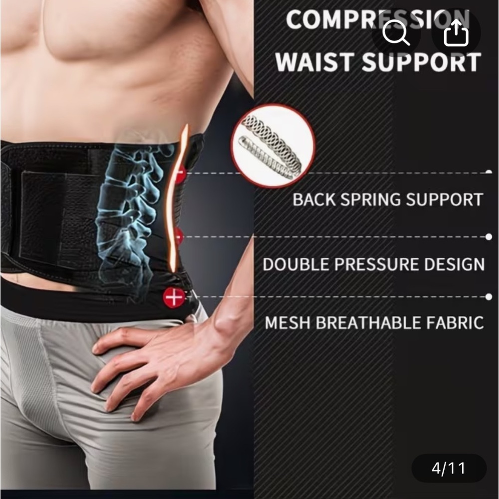 ChongErfei waist trainer belt unisex size medium NWOT - Picture 2 of 6